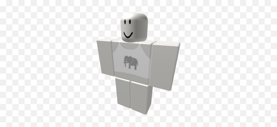 White Elephant Emoji - Roblox Crop Top Template,Elephant Emoji