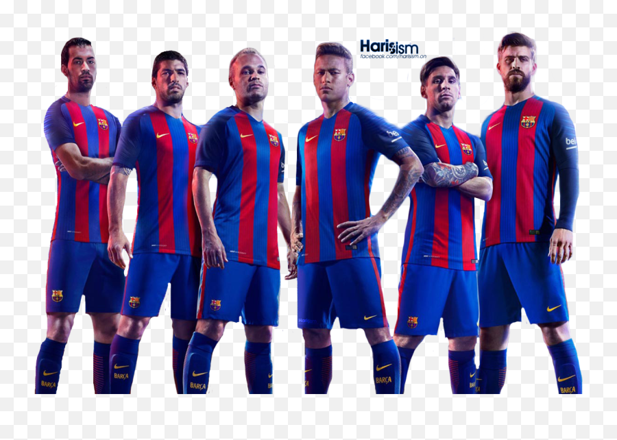 Fc Barcelona 2017 Png Clipart - Fc Barcelona Players Png Emoji,Barca Emoji