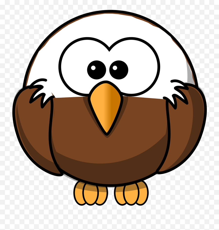 Eagle Bird Cartoon Watch Stupid - Cute Eagle Clipart Emoji,Owl Emoticon