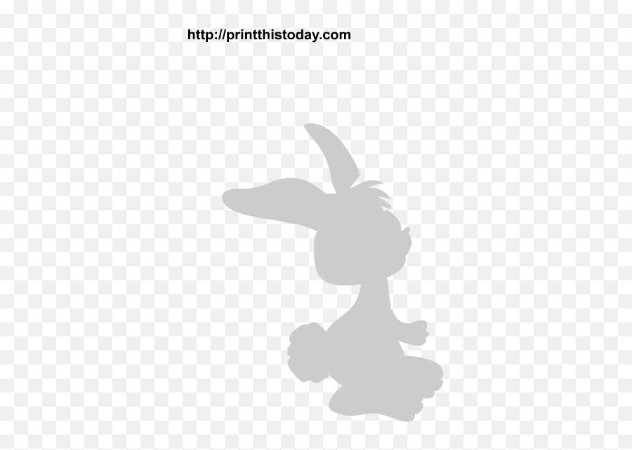 Free Bunny Face Silhouette Download - Bolsas De Goma Eva Emoji,Bunny Text Emoji