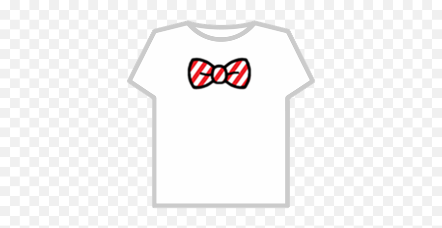 Candy Cane Bow Tie - Roblox Red T Shirt Emoji,Candy Cane Emoji