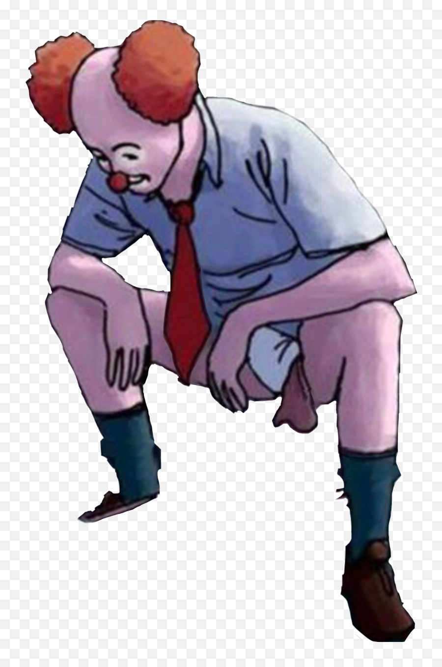 Man Staring Squat Teabag Funny Cartoon - Cartoon Emoji,Squat Emoji