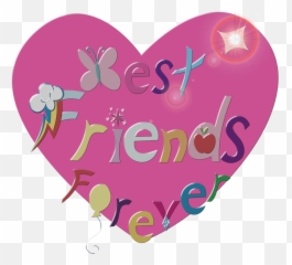 Friendly Clipart Friendship Heart - Logo Transparent Background Forever Png Emoji