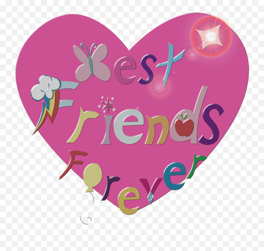 Friendly Clipart Friendship Heart - Logo Transparent Background Friends  Forever Png Emoji,Friendship Heart Emoji - free transparent emoji -  