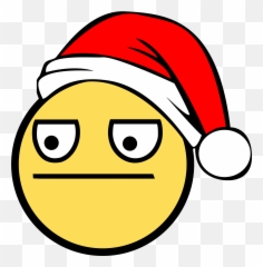 For Anyone Wanting To Pring One Of - Santa Hat Cartoon Png Emoji,Christmas Emoticons Copy And Paste