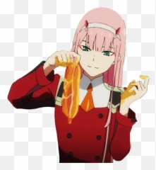 Darling In The Franxx Zero Two - Hot Transparent Emoji