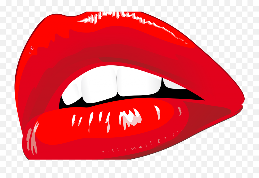 Pouty Lip Clipart - Lips Biting Png Emoji,Pouty Face Emoji