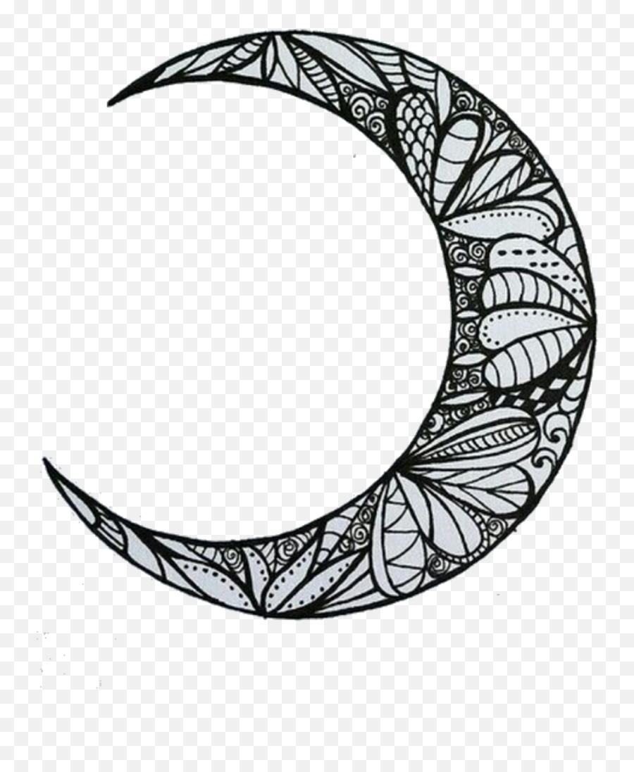 Crescent Moon Drawing Free Download On Clipartmag - Moon Drawing Emoji,Dark Moon Emoji