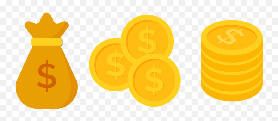 Dollars Clipart Pile Coin Dollars Pile - Dollar Coin Clipart Png Emoji,Coins Emoji