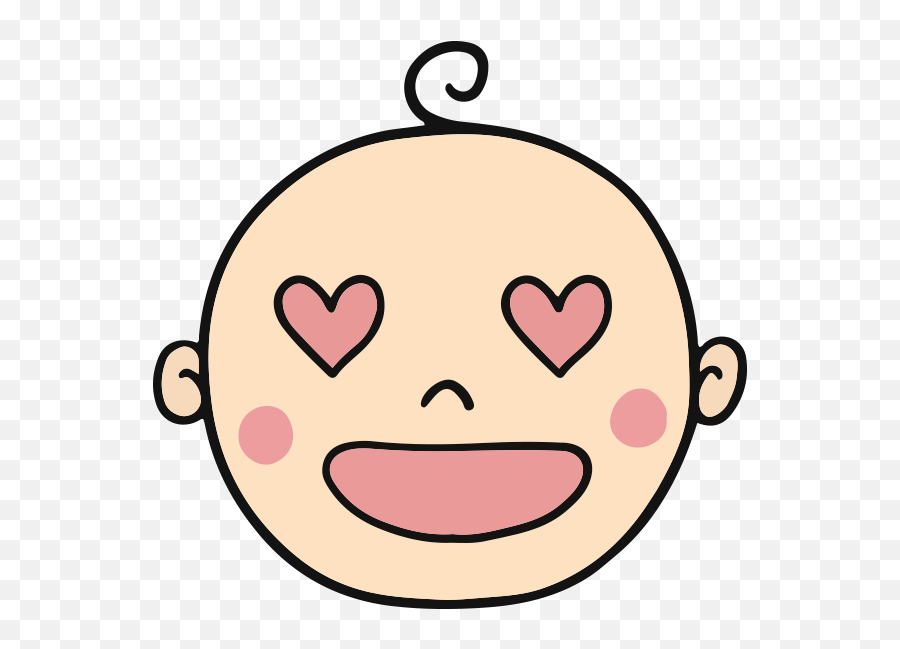 Baby Emoji - Cartoon Baby Head Drawing,Emoji Stickers App