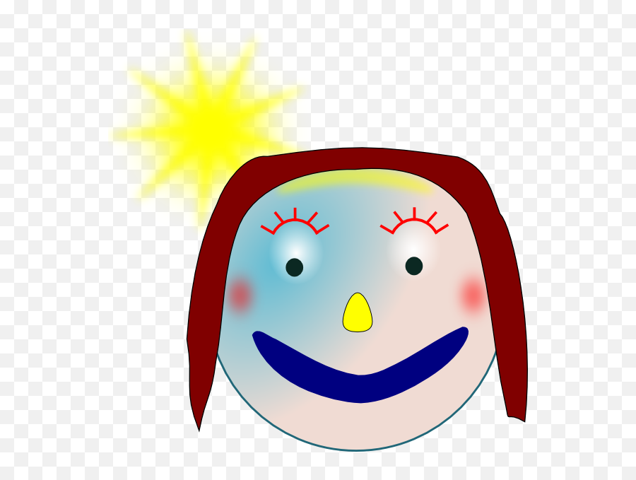 Smiley Girl Clip Art At Clkercom - Vector Clip Art Online Clip Art Emoji,Girl Emoticon