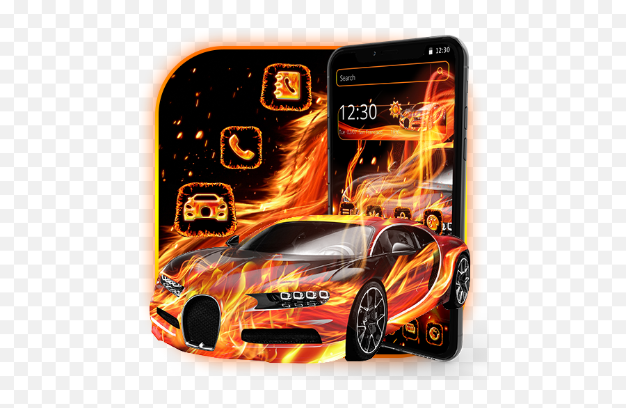 Luxury Burning Fire Car Theme - Aplikasi Di Google Play Lamborghini Emoji,Fast Car Emoji