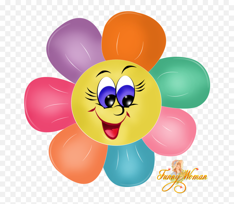Banana Emoji - Cute Smiley Flower Cliparts Hd Png Download Cute Cartoon Flowers Clipart,Banana Emoji
