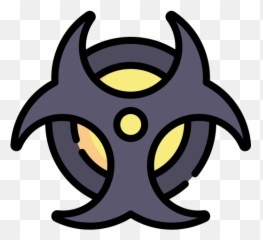 Pin - Automotive Decal Emoji,Biohazard Emoji