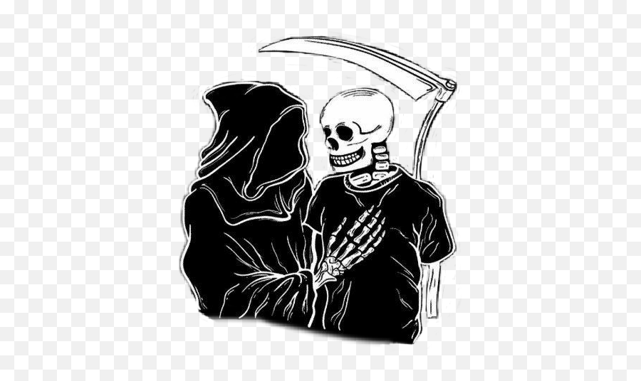 Skelleton Reaper Sticker By Lost Boy - Supernatural Creature Emoji,Reaper Emoji