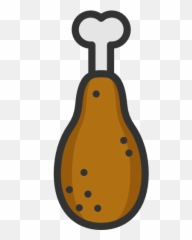 Chickenleg Chicken Food - Chicken Leg Flat Icon Emoji,Chicken Leg Emoji
