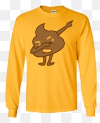 Funny Dabbing Poop Emoji Ls Sweatshirts - Sky Was Yellow Shirt