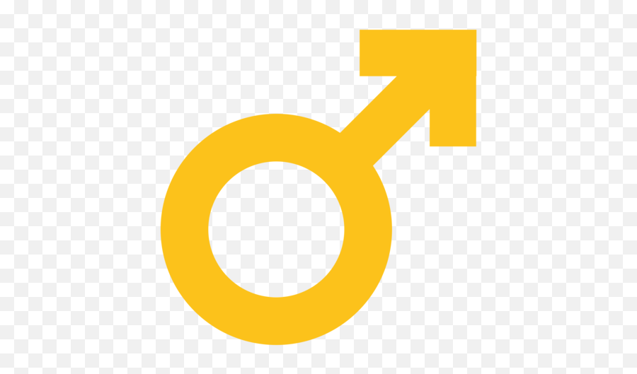 Male Sign Emoji - Male Sign Yellow,Male Symbol Emoji