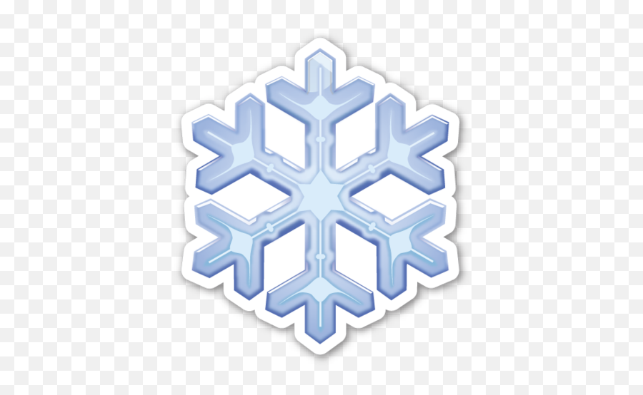 Snowflake - Snowflake Emoji Png,Snowflake Emoji