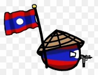 Laoball Countryballs Lao Laos Communism - Clip Art Emoji,Laos Flag Emoji