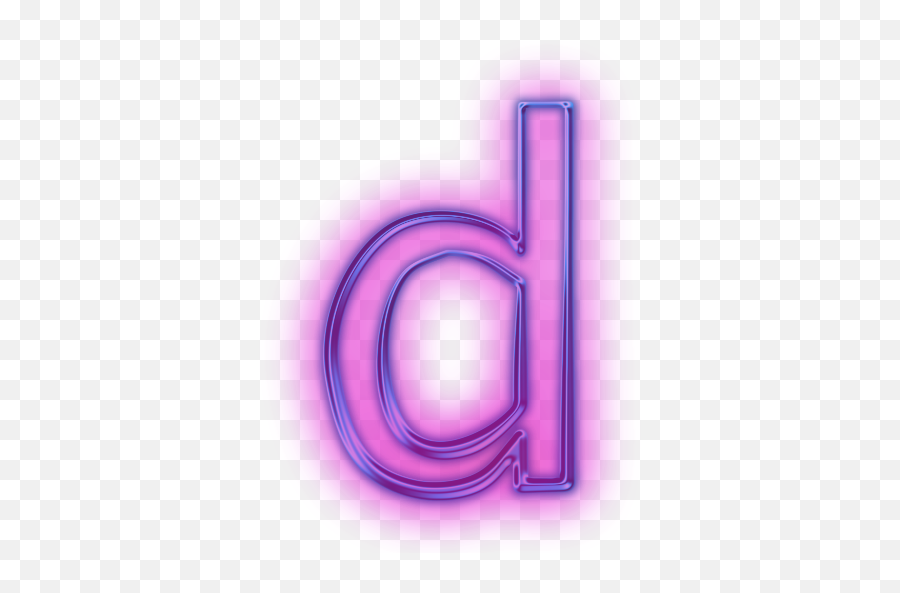 Letter Icon Images - Neon Letter D Png Emoji,Letter D Emoji