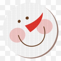 Christmas Winter Snowman - Circle Emoji,Snowman Emoticon