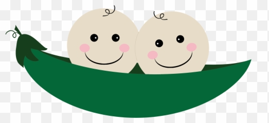 Two Peas In A Pod Clipart Free - Peas In A Pod Clip Art Emoji,Peapod Emoji