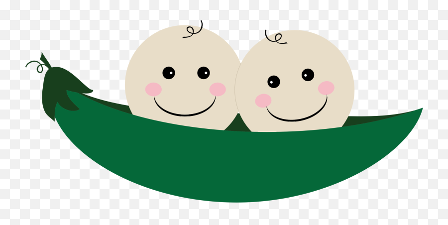 Two Peas In A Pod Clipart Free - Peas In A Pod Clip Art Emoji,Peapod Emoji