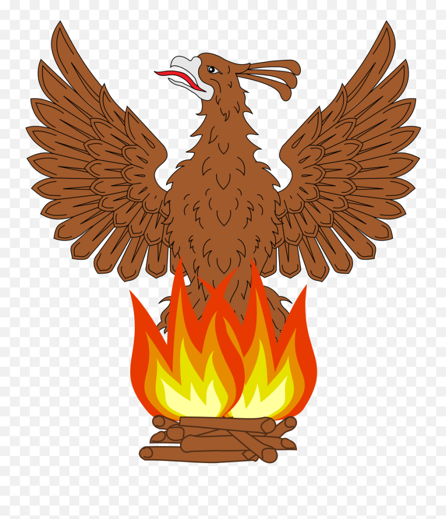 Heraldic Phoenix - Russian America Coat Of Arms Emoji,Flame Emoji Png
