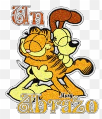 Un Abrazo Garfield Y Odie - Hugging Emoji