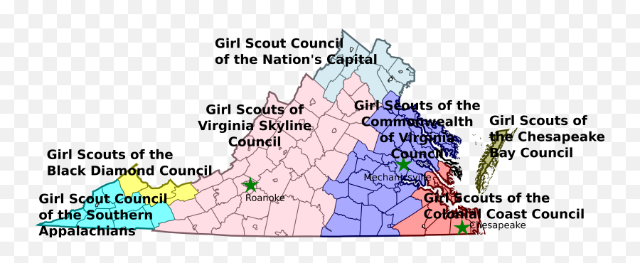 Virginia - Scout Districts In Virginia Emoji,Girl Scout Emoji