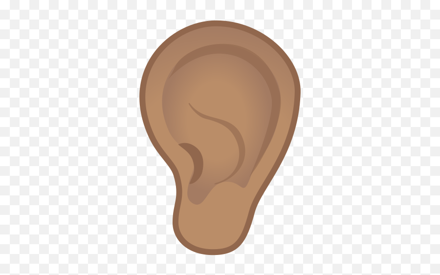 Ear Medium Skin Tone Free Icon Of - Orelha Emoji Png,Different Skin Color Emojis