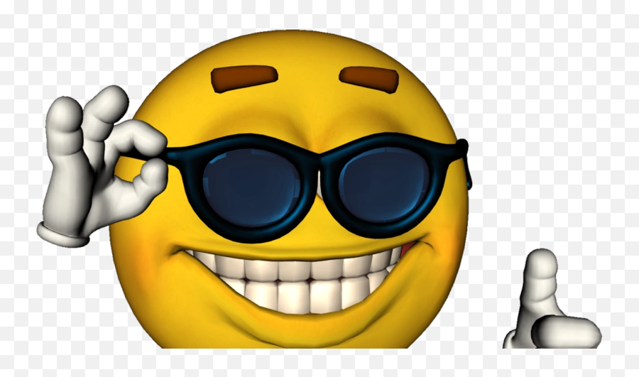 Jctv Discord Server Becomes Racist - Smiley Face Sunglasses Meme Emoji,Trash Can Emoticon