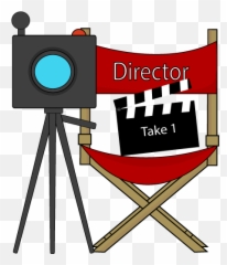 Movie Camera Clip Art 6 - Director Clipart Emoji