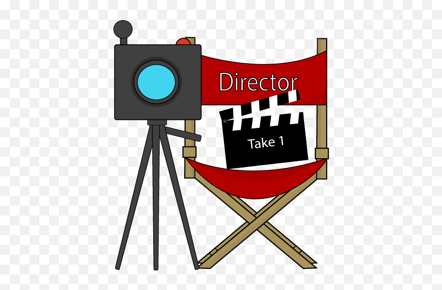 Movie Camera Clip Art 6 - Director Clipart Emoji,Movie Camera Emoji