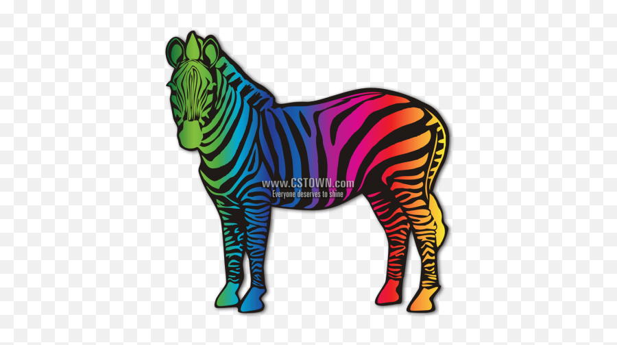 Magic Show Rainbow Zebra Printable - Animal Figure Emoji,Zebra Emoji