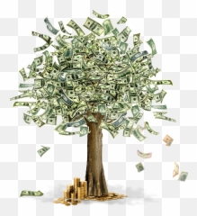 Rich Af - Cartoon Money Tree Png Emoji,Fuming Emoji