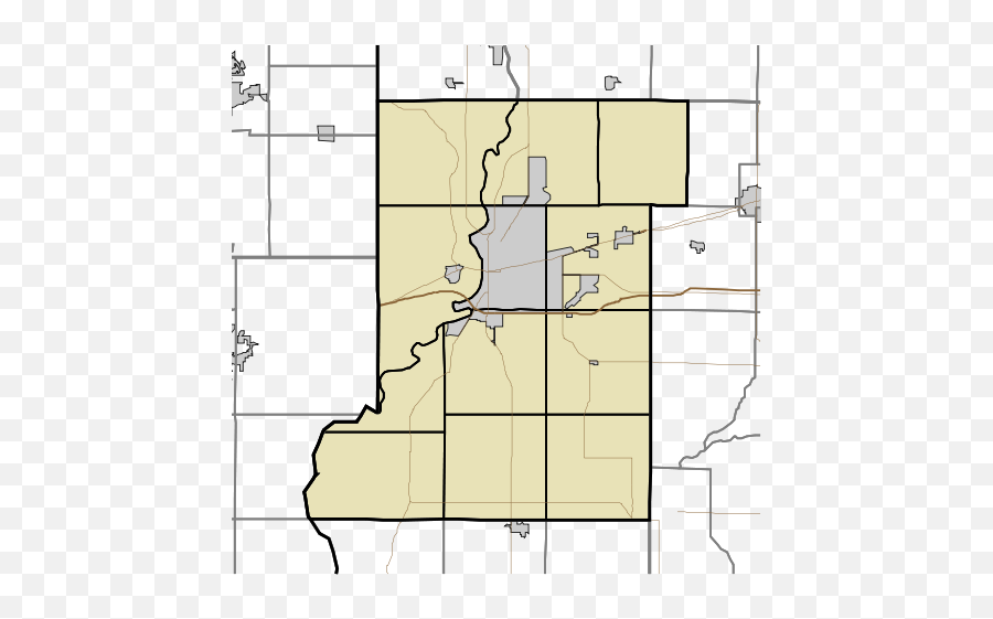 Map Of Vigo County Indiana Townships - Vigo County Emoji,Custom Emoji