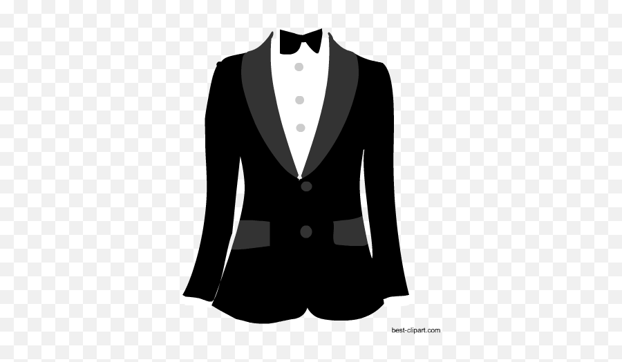 Free Clip Art For Wedding Invitations Place Cards And Cards - Clip Art Black And White Tuxedo Emoji,Tuxedo Emoji