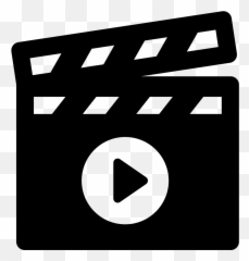Clapperboard Play Button Svg Png Icon Free Download 63468 - Claquete Emoji