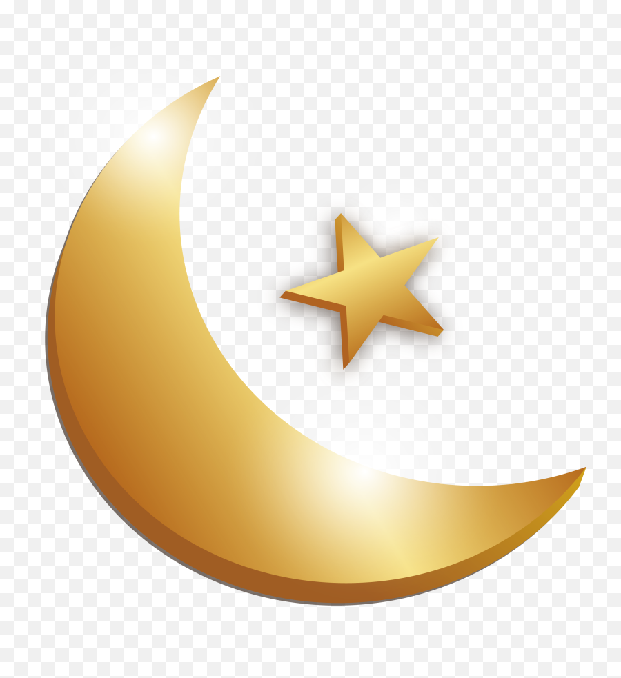 Free Moon Clipart Transparent Background Download Free Clip - Gold Crescent Moon Png Emoji,Half Star Emoji