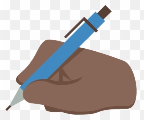 Writing hand emoji clipart Free download transparent PNG - Emoji Transparent