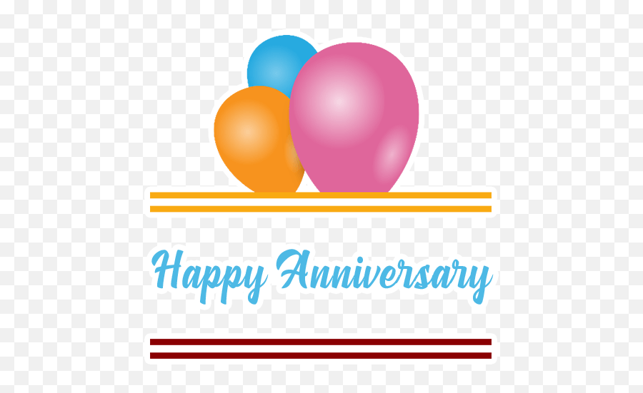 Happy Anniversary Stickers - Balloon Emoji,Happy Anniversary Emoji