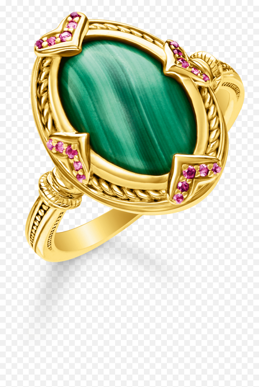 Magic Garden Malachite Jewellery With A Positive Effect On Life - Green Stone Gold Ring Emoji,Ring Emoji Png