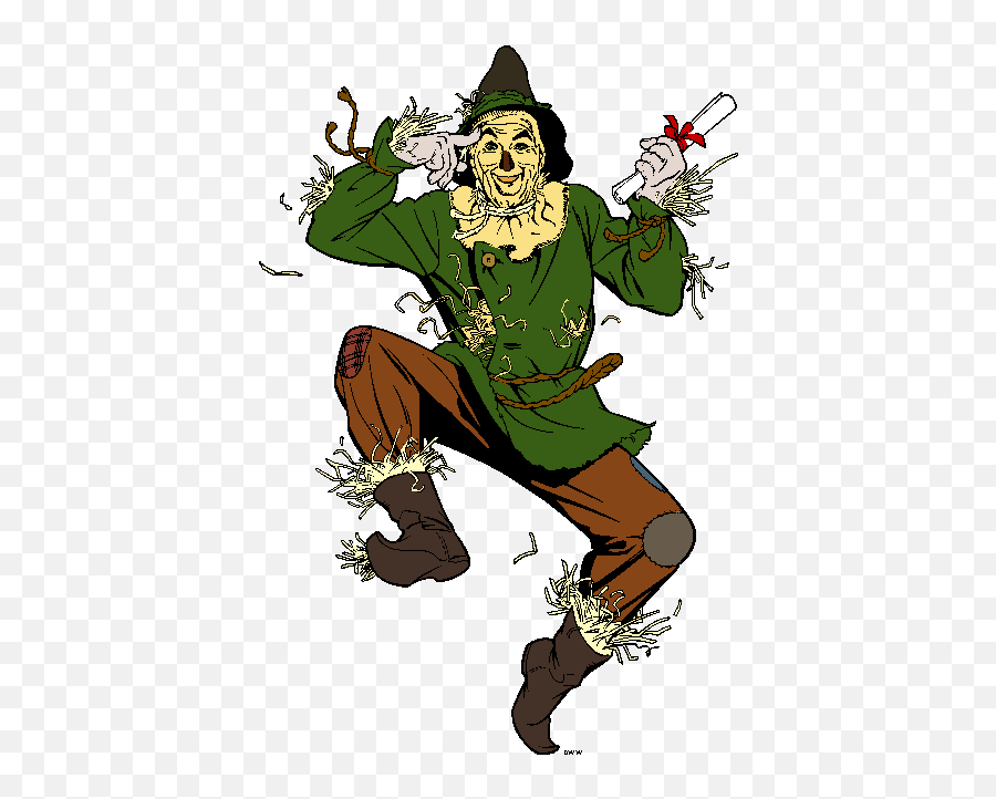 Wizard Of Oz Clipart Kid 2 - Wizard Of Oz Scarecrow Png Emoji,Wizard Emoji