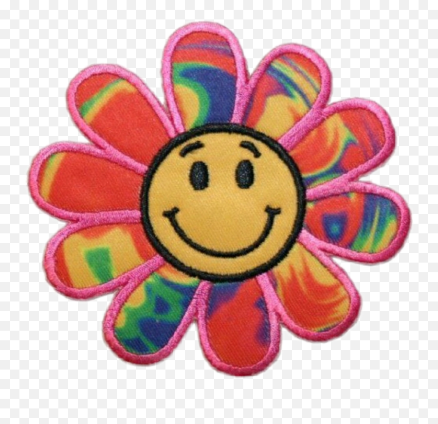 Flower Groovy Tiedye 70s 70saesthetic - 70s Aesthetic Emoji,Groovy Emoji