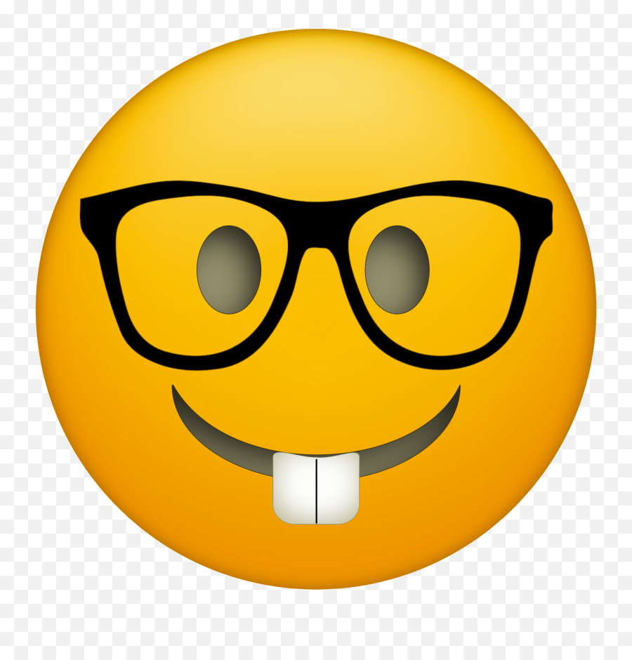 Nerd Clipart Emoji Nerd Emoji Transparent Free For Download - Printable Happy Emoji Faces,Nerd Emoji