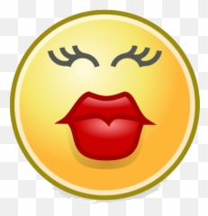 Download Kiss Smiley File Hq Png Image - Cartoon Kissing Lips Clipart Emoji