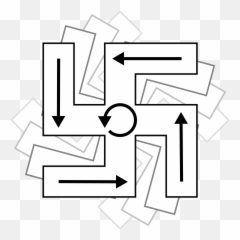 Ccw Right - Counter Clockwise Right Facing Swastika Emoji,Ant Emoji