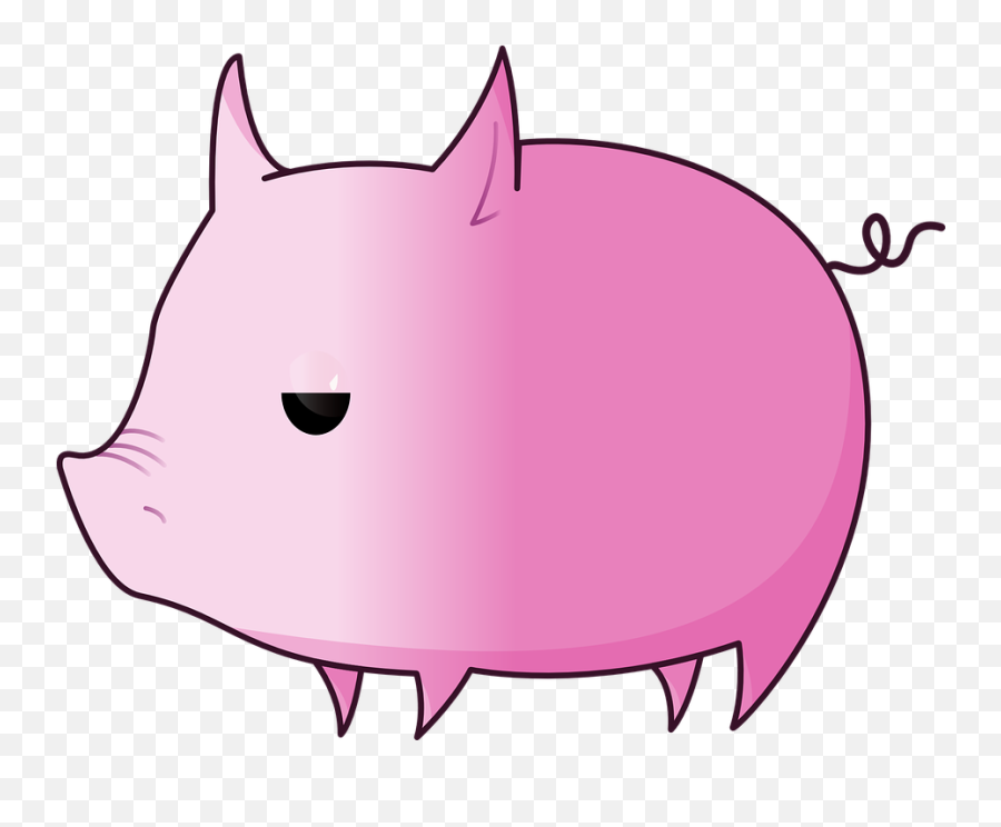 Pig Farm Animal - Pig In Farm Cartoon Emoji,Girl Pig Emoji